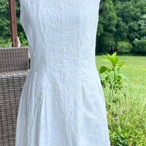 Taylor White Halter A-Line White Dress